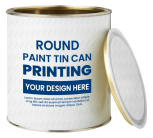 Printed Paint Tin Can 1 Litre Lacquered - Lever Lid (Φ113)
